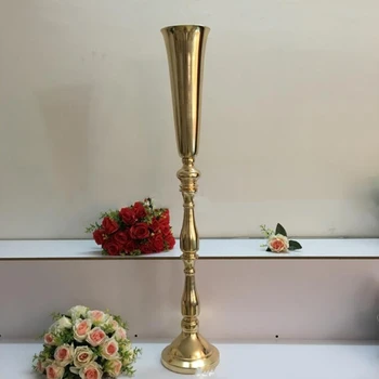 

new style gold iron Wedding Centerpiece flower Vase wedding VIP table decorations vase