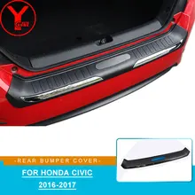 ABS Автомобильный задний бампер протектор для honda civic шаг подоконник аксессуары для бампера для honda civic 10th gen YCSUNZ