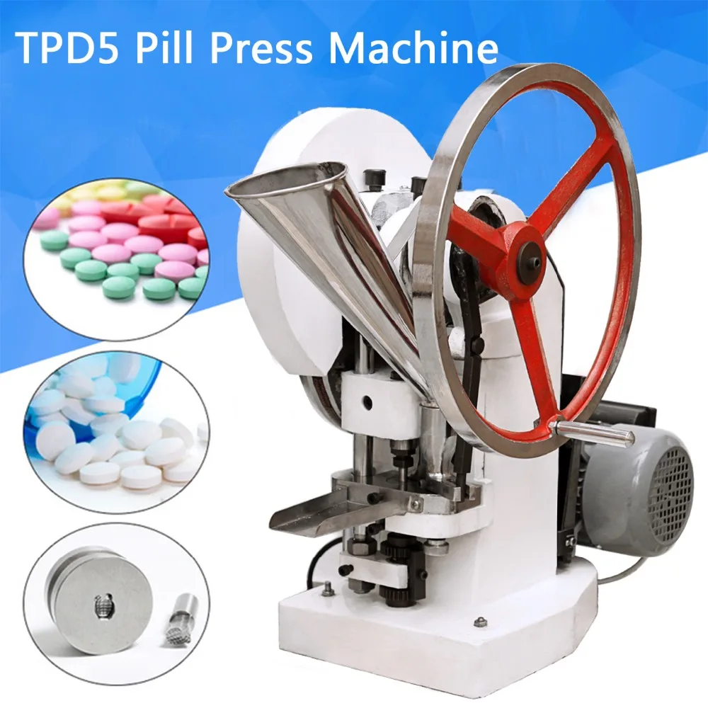 

(Ship from UK) Automatic Single Punch Tablet Press Machine Pill Press Pellet Making Machine pillola pressa TDP-5
