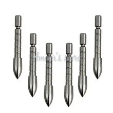 12 шт/24/шт/36/шт 80 зерновых частей стальной наконечник пули для ID 4,2 мм аксессуары для валов стрельба из лука, охота с луком