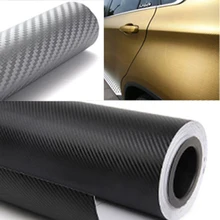 Film vinylique en Fiber de carbone 3D, 200cm x 30cm, 3M, étanche, pour voiture, bricolage, style automobile, moto