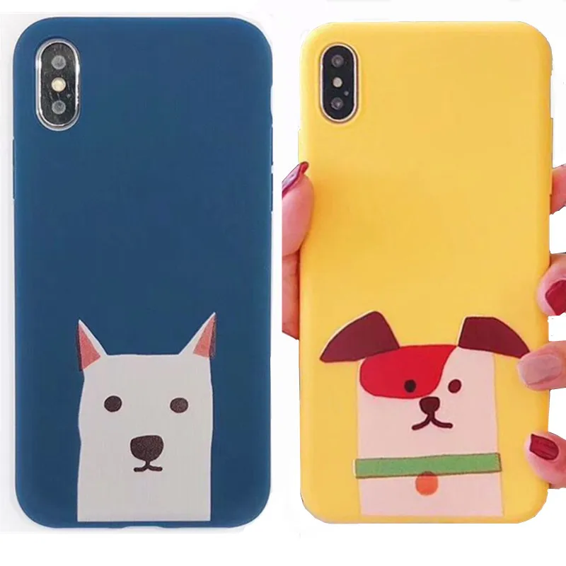Роскошный Матовый Мягкий термополиуретан чехол для телефона IPhone X XS Max XR милая