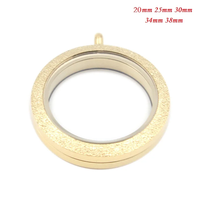 

Mix Size 316L Stainless Steel Waterproof Locket Gold Shine Floating Locket Pendant Floating Charm Memory Locket for DIY Necklace