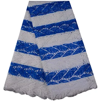 

New Arrival Latest Multi Color African Cord Lace Guipure Lace Fabrics High Quality 2019 Fashion African Voile Lace Fabric