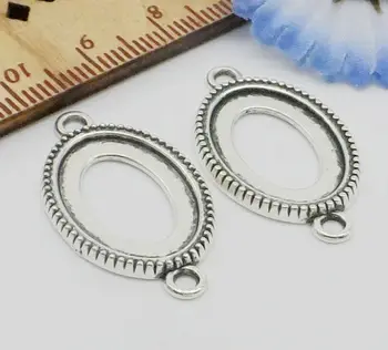 

Free Shipping 200Pcs Silver Plated Connectors Pendant Charms Jewelry Finding 29x16mm