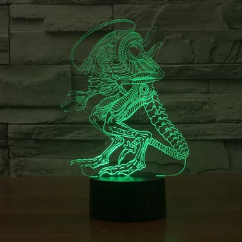

3D Alien Predator illusion LED night light