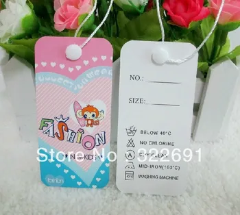 

free shipping Child apperal accessories in stock, sewing tag 100pcs/lot free shipping size 4.4*9.2cm