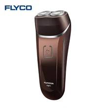 Электробритва Flyco FS871 с водонепроницаемой перезаряжаемой эргономичной ручкой с плавающей двойной головкой для путешествий для мужчин