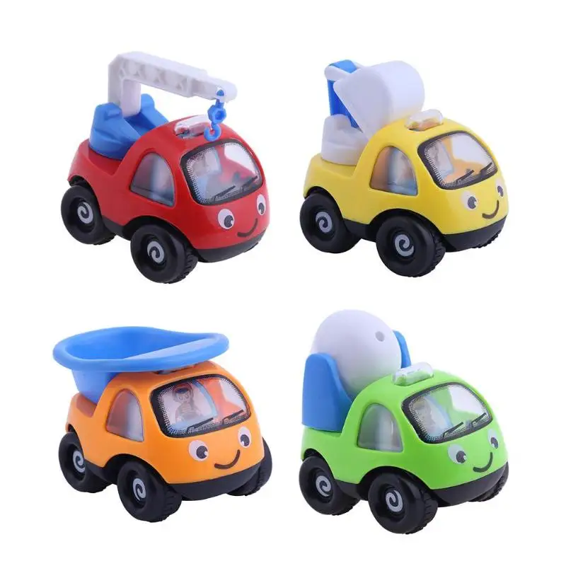 Дети инерционная Инженерная модель автомобиля Дети Классический мини грузовик игрушечный кран ребенок мультфильм Модель автомобиля игрушки подарки на день рождения для мальчиков