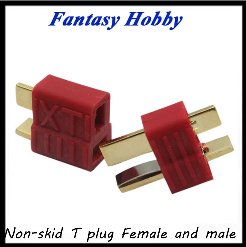 Golden grip slip Non-skid T plug Female and male Skidproof Dean Connector Anti-skid For ESC Lipo Battery | Игрушки и хобби