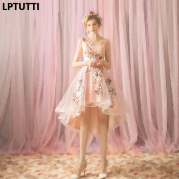 

LPTUTTI Embroidery New Sexy Woman Social Festive Elegant Formal Prom Party Gowns Fancy Short Luxury Cocktail Dresses