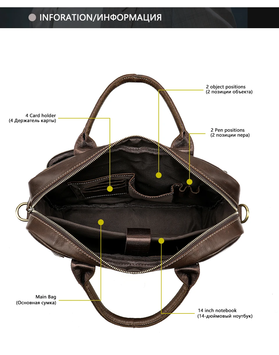 2019 кожаный мужской портфель кожаная сумка для ноутбука Мужская натуральная кожа офисная сумка для мужчин деловая сумка для А4 850 мужчины t