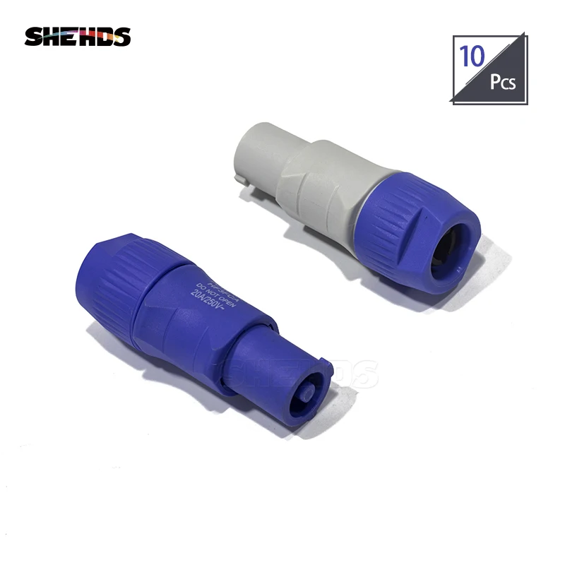 

10pcs PowerCon DMX Cable Power Connector Hand In Hand For DMX Stage Lighting Beam Par Light Power Input Dj Party Equipment