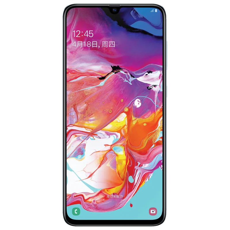 Samsung Galaxy A70/a7050 6 ГБ/128 ГБ Полный Экран мобильного телефона большой Экран отпечатков пальцев двойная sim-карта, двойной ожидания