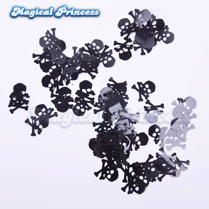 

skull plastic confetti birthday party table confettis decorate