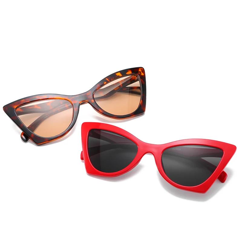 

2019 New Big Box Sunglasses Women Europe and America Ladies Cat Eyes Fashion Sun Glasses Street Shoot Catwalk Net Red Glasses