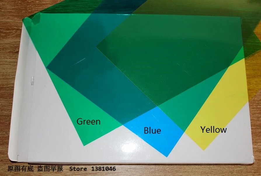

20pcs/Pack 0.2mm A4 Clear Transparent Colored Plastic PVC Binding Acetate Sheet 210*297mm Yellow/Blue/Red/Green