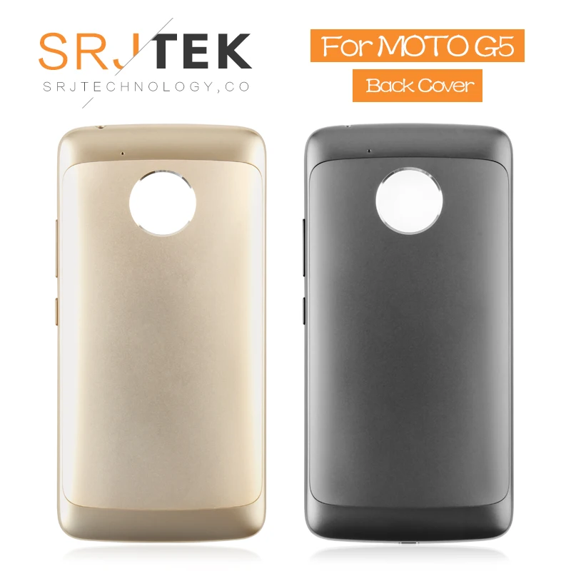 

Black Fine Gold Original Rear Back Housing For MOTO G5 XT1672 XT1676 Back Cover Battery Door XT1672 XT1676 Replacement Parts