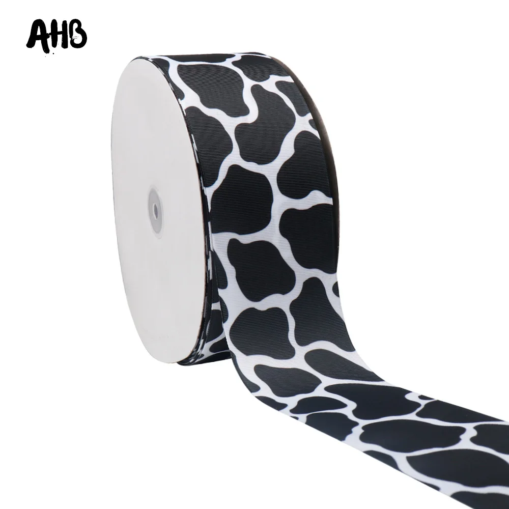 AHB 2Y/лот корсажная лента 75 мм корова с рисунком DIY аксессуары для волос ремесла