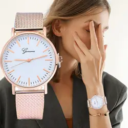 Женева 2019 Новая модная Повседневное Для женщин классический кристаллический кремнезём гель Пряжка наручные часы браслет часы N05