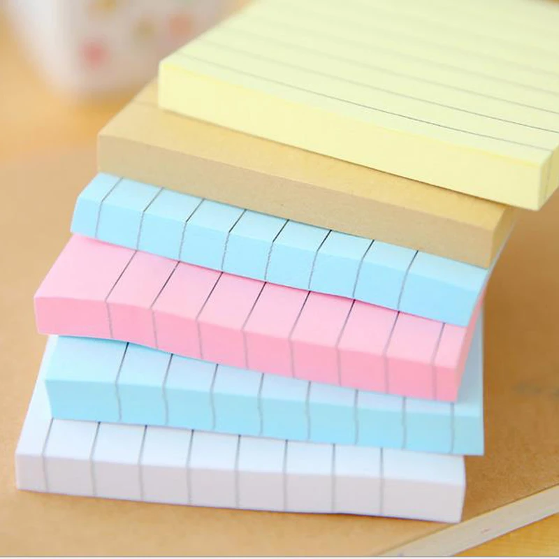 

4 Set Soild Color Memo Pad Diy Post It Kawaii Stationery School Stationery Set Office Supplies Notepad Cute Sticky Notes Gifts