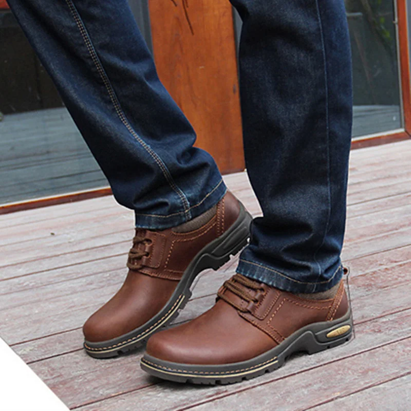 Bout Cuir Saison Fur Solide À Livraison Taille yellow Brun Mocassins Hommes Antidérapant Fourrure Véritable Grande Confortable Rond En Lacets Dark De Brown Directe Fur Chaussures CrxoeBWd