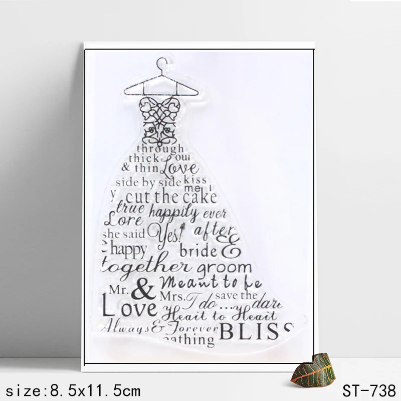 

AZSG Sentimental bride design transparent seal / silicone seal DIY scrapbook album / seamless seal card