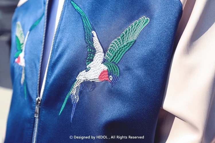 Куртка Йокосука, куртка-бомбер, военный сувенир, куртка с вышивкой дракона/птицы на молнии, бейсбольное пальто, брендовая одежда для мужчин, хип-хоп