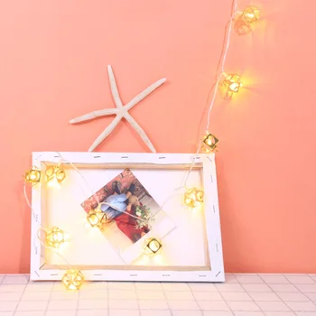 

Outdoor Christmas 1.1m 10LED Light Metal Hollow Six-sided Scorpion Solar Powered LED String Fairy Light For Garland Decoration