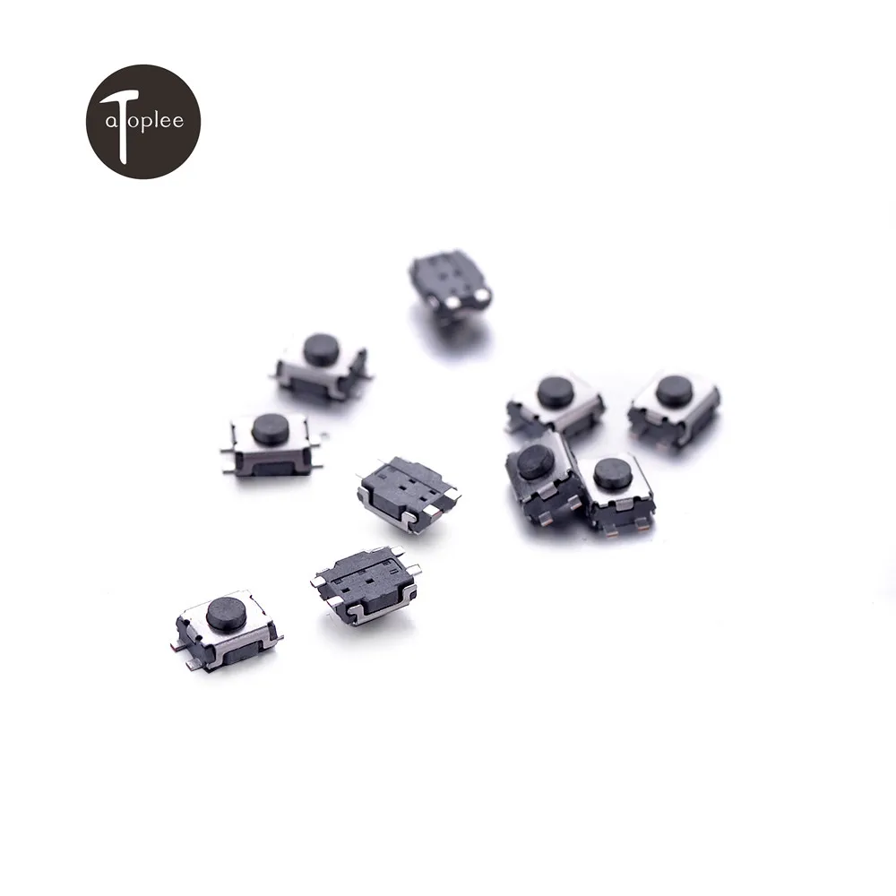 Новое поступление 10/50/100 шт./компл. Пластиковые DC 12V SMD переключатель 4 Pin сенсорный