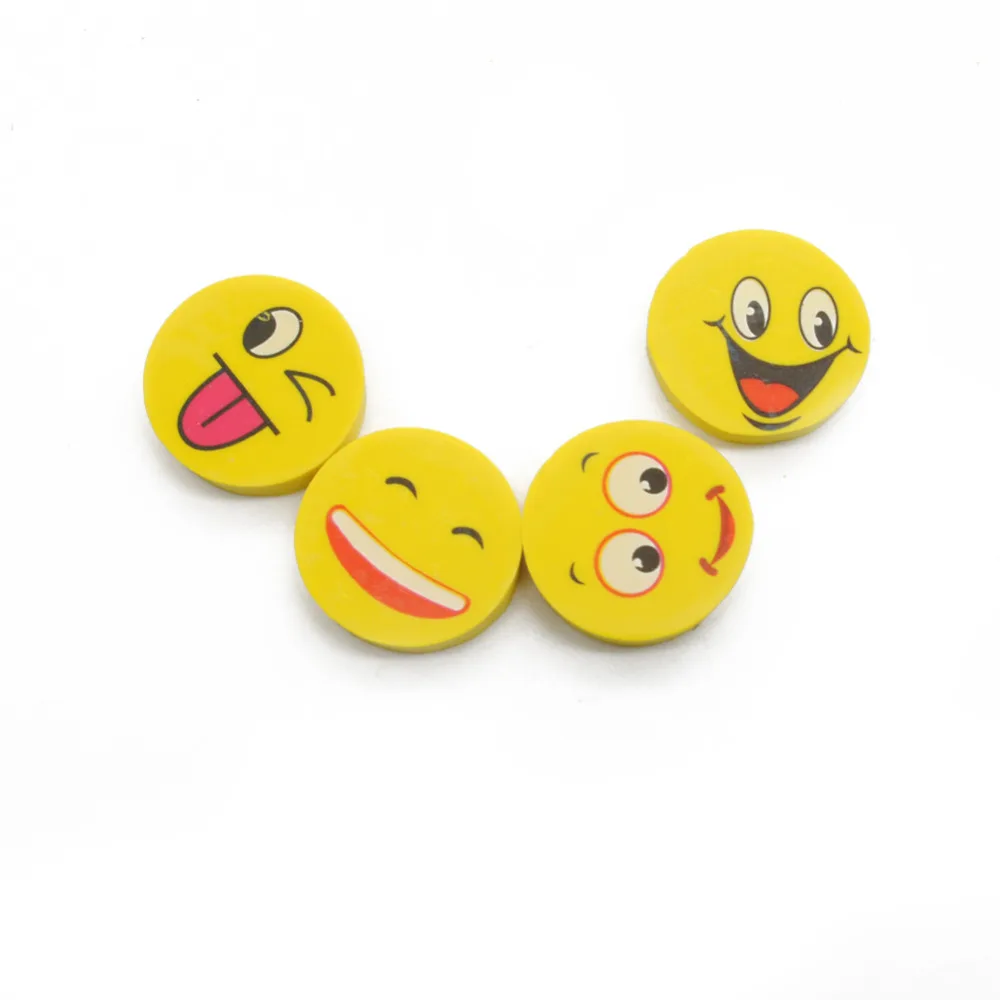 Lucu 12 Pcs Lucu Emoji Senyum Ekspresi Wajah Penghapus Karet
