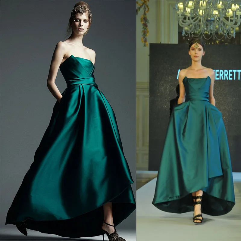 Abendkleider zamrud hijau selebriti panjang Lange gaun Abendkleider zamrud hijau selebriti panjang Lange gaun