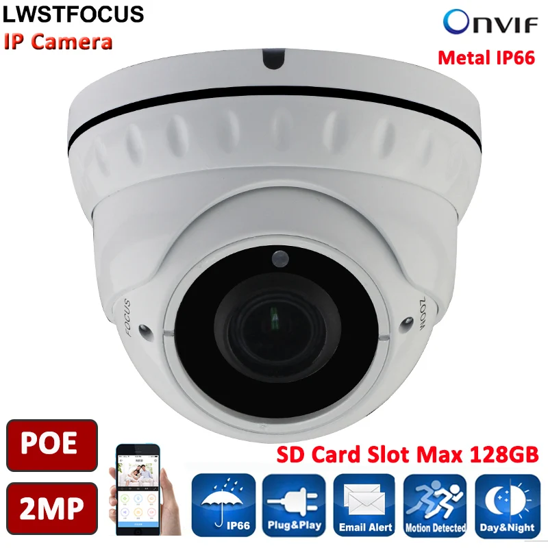 bilder für LWSTFOCUS 2MP POE Dome Netzwerk CCTV IP Kamera Eingebaute POE SD Kartensteckplatz 1080 P Außenkamera Cctv Volle HD 1080 P IP66 bilder für LWSTFOCUS 2MP POE Dome Netzwerk CCTV IP Kamera Eingebaute POE SD Kartensteckplatz 1080 P Außenkamera Cctv Volle HD 1080 P IP66