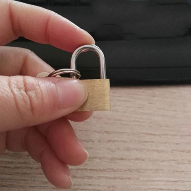 Новый Модный маленький медный замок 20 мм чехол для багажа навесной мини