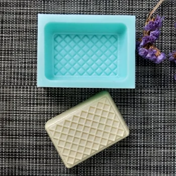 

QT0143 PRZY Waffle Biscuit Silicone Mold Soap Mould Handmade Soap Making Molds Candle Silicone Mold Resin Clay Mold Eco-friendly
