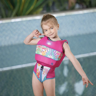 Learn-to-Swim Aid Megartico Boys’ Swim Vest Buoyancy Swimwear Dinosaur Swim Floatation Trainer Infant Baby 