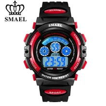 SMAEL Niños Reloj Digital LED Relojes Mujer Relogio Feminino Relojes Deportivos Infantil de Dibujos Animados Impermeable Estudiantes Relojes de Pulsera