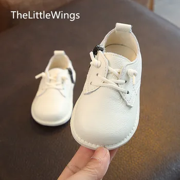 

Spring autumn new children's shoes boys genuine leather girls British soft bottom baby toddler shoes 0-1-3 years old