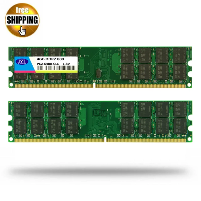 Special Price JZL Memoria 4GB*2 = 8GB PC2-6400 DDR2 800MHz 240-PIN Desktop PC Computer DIMM Memory RAM compatible with 667 533 Mhz For AMD CPU