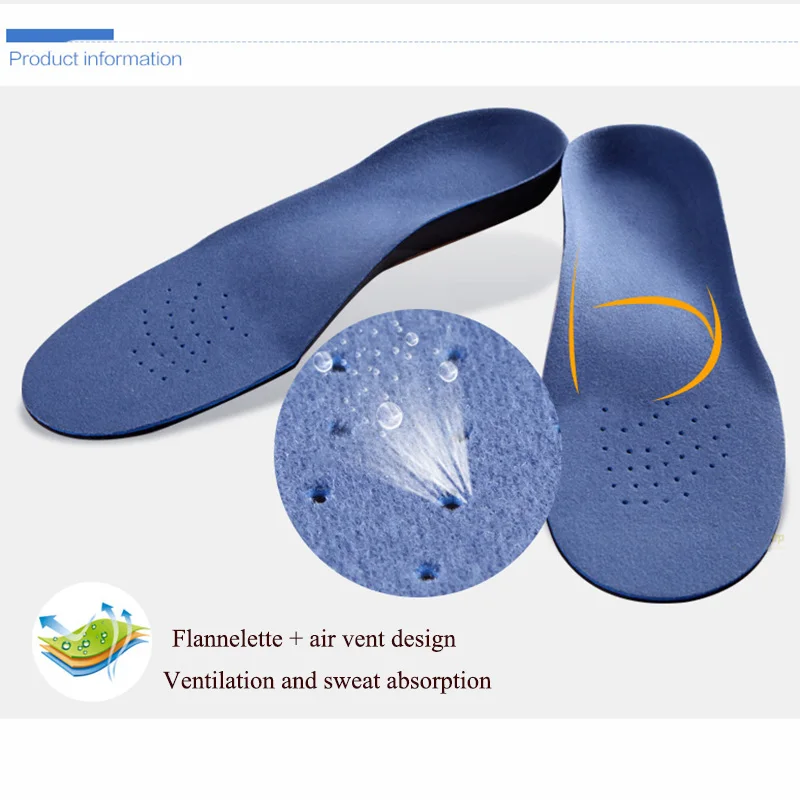 USHINE ортопедические стельки 3D EVA вставки плоскостопие арки стельки для обуви для мужчин/женщин ортопедические стельки для ног