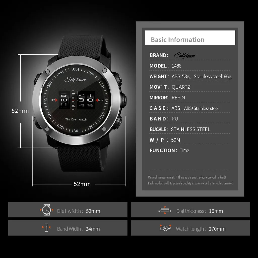 Мужские часы с барабаном, потрясающие уникальные часы с резиновым ремешком, спортивные часы, электронные цифровые часы, подарки, мужские наручные часы