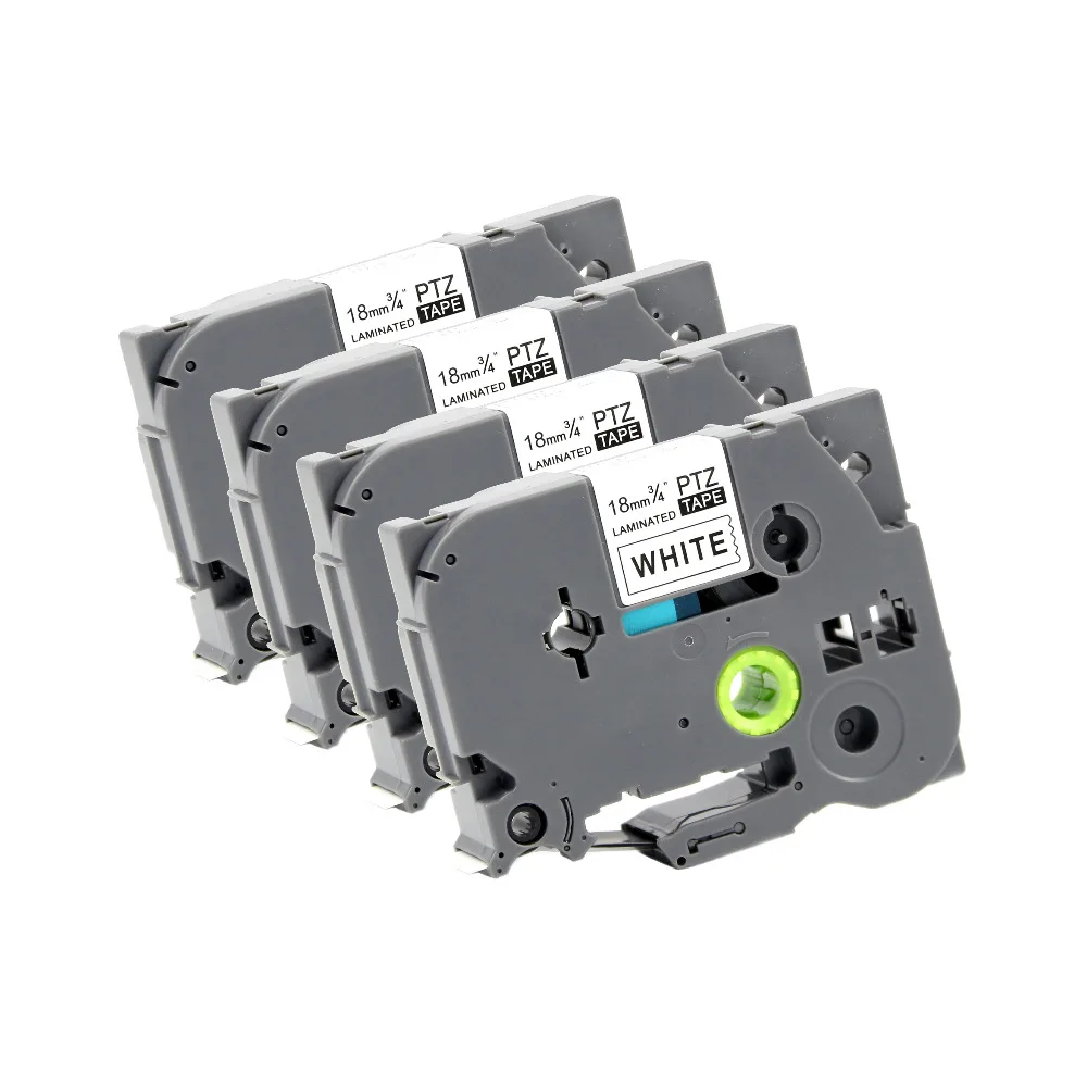 20PCS Label Tapes tze241 tze 241 for Brother tze tape 18mm Black on