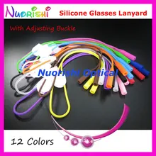 20 штук l609b 12 Цветов высокое качество круглая голова силиконовые очки Очки длинные Шнуры шнурки с регулировочным пряжки