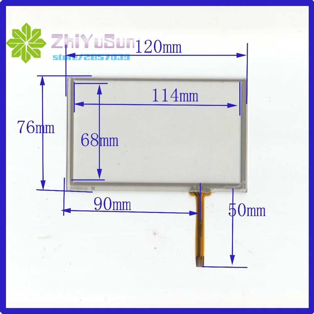 

ZhiYuSun wholes SV0504S-02 120mm*76mm 5inch 4 lins Touch Screen glass touchsensor 120*76 glass digitizer Good This is compatible