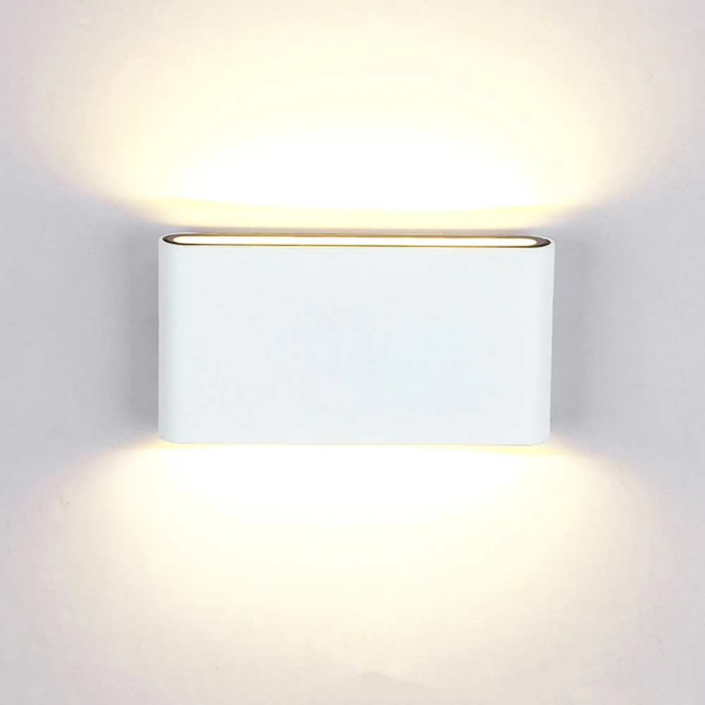 6 Вт 12 Вт Водонепроницаемый COB светодиодный светильник простой стиль AC85-265V настенный белый теплый белый коридор прохода открытый настенный светильник