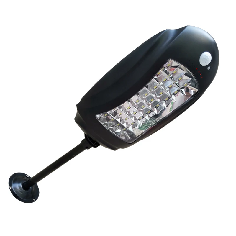 

16W 1920Lumens Outdoor Motion Sensor Solar Powered LED Pole Wall Street Path Solar Light For Garden 3 Mode Induction Solar Lamp