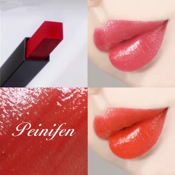 

PNF velvet matte lipstick silm gold tube version waterproof long lasting sexy red beans color batom nude lipstick PN014