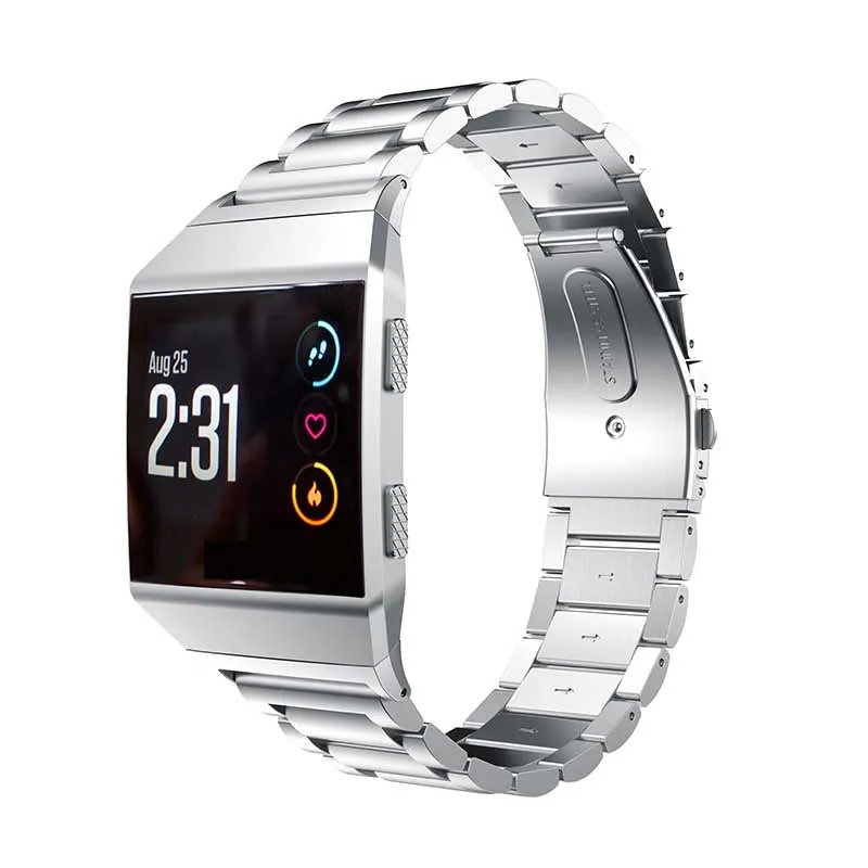 Kobwa ремешок для часов из нержавеющей стали ремешок для Fitbit ionic классический браслет с пряжкой ремешок для fitbit ionic Смарт-часы