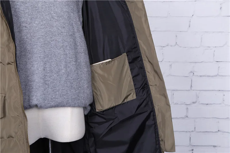 Women Winter Jacket White Duck Down Women Coat Long Cotton Padded Jackets Hooded Ladies Long Coats Big Pockets Warm Clothes CH649 (8)