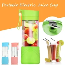 Mini USB Portátil Recargable Máquina De Fruta Exprimidor Eléctrico del fabricante del Smoothie Blender Agitar Y Tomar Jugo Exprimidor Lenta 3 Colores